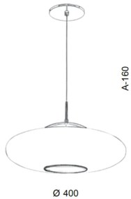 Pendente Vidro Oval Flat Ø40X16Cm Metal E Vidro 03Xg9 |Old Artisan Pd-... (COBRE FOSCO / COBRE BRILHO)