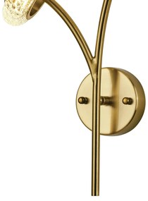Arandela Torcello 33X20Cm Led 6W 3000K Bivolt Dourado Escovado - Usina...