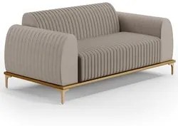 Sofá 180cm 3 Lugares Base Gold Molino D06 Linho C-370 Bege - Mpozenato