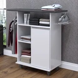 Tábua de Passar Com Balcão 1 Porta Giovana Branco - Lumil