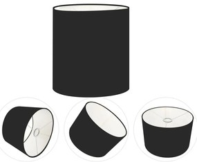 Cúpula abajur e luminária cilíndrica vivare cp-8001 Ø13x15cm - bocal europeu