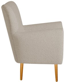 Poltrona Decorativa Luxo Moderna Sala de Estar Recepção Amélia Linho