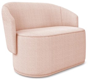 Sofá 2 Lugares Namoradeira Orgânica para Sala Malu Bouclê M11 - D'Rossi - Rose