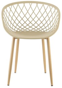 Cadeira em Tressê Clarice Polipropileno Nude R02 - D'Rossi