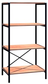 Estante Multiuso Industrial Basilico 4 Prateleiras Preto/Demolição G79 - Gran Belo