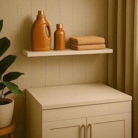 Prateleira Madeira Flutuante Multiuso 68x20 Luara L06 - D'Rossi - Branco