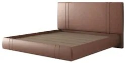 Cama King Flutuante Com Cabeceira 195cm Lyra Sintético Telha S05 - Mpo