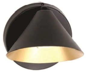 Arandela Time Cone Aluminio Fixo 13,5X14X12,5Cm 1Xmr11 - Old Artisan A... (PRETO)