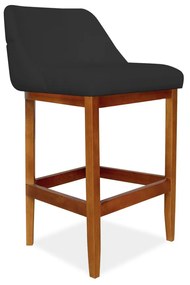 Kit 2 Banquetas Decorativa Talyta Linho Preto