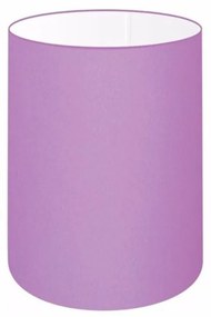 Cúpula Abajur Cilíndrica Cp-8002 Ø13x30cm Lilás
