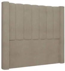 Cabeceira Casal Queen Cama Box 160cm Claire Z04 Boucle Capuccino - Mpo
