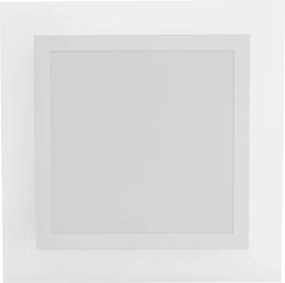 Plafon Led Sobrepor Quadrado Branco 25W Lisboa - LED BRANCO QUENTE (3000K)