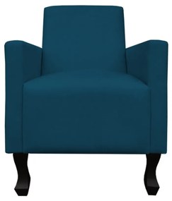 Poltrona Amamentação Sofia Suede Azul Marinho