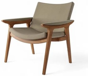 Poltrona Vicosa Estrutura Champagne Tecido Bege - 76972 Sun House