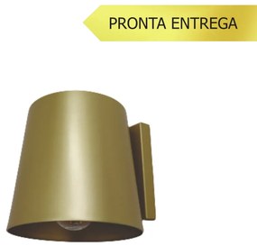 Arandela Cup Fixa 10X13X12Cm Alumínio 1Xe27 Mini Bulbo G45 - Qimporta... (CHAMPANHE)