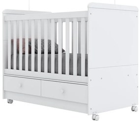 Berço Mini Cama Aquarela 2 Gavetas - Branco