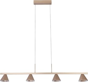 Pendente Led Metal Aluminio 38W 3000K Flora - CHAMPAGNE