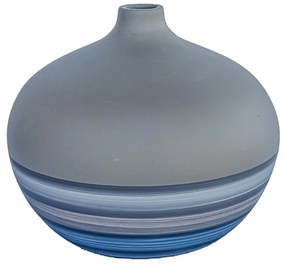 Vaso Bojudo decorativo em Cerâmica 16x16x16 - Lagunas Fosco Kleiner