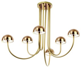 Plafon Mushroom 79X86X82Cm Metal Alumínio 18Xg9 - Old Artisan Plf-5834... (ONIX)