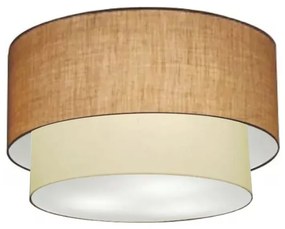 Plafon de Sobrepor Cilíndrico SP-3045 Cúpula Cor Palha Bege