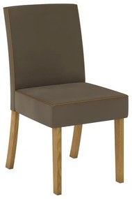 Kit Conjunto 2 Cadeiras Maris Sala de Jantar Nature Bege