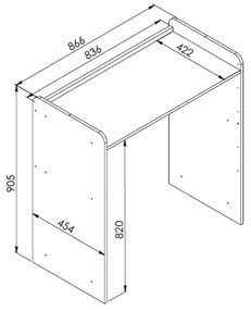 Berço Infantil Mini Cama Multifuncional Escrivaninha Branco