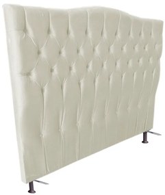 Cabeceira Cama Box Casal King 195cm Capitonê Sofia Suede Bege - Sheep Estofados - Bege