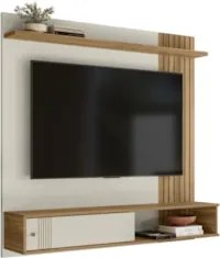 Painel TV 55 Pol e Bancada Suspensa Romeo Off/Nature Flex Z49 - Mpozen