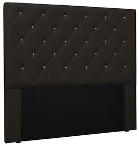 Cabeceira Tania Para Cama Box Queen 160 cm Corino S04 - D'Rossi - Marrom