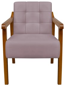 Poltrona Decorativa Vênus Veludo Crepe