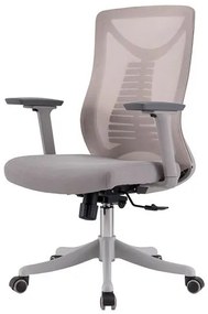 Cadeira Vancouver Diretor Tela Cinza Base Nylon e Rodízio - 76674 Sun House