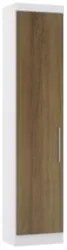 Guarda Roupa Modulado Sapateira 50cm Taiga Avelã/Branco L01 - Mpozenat