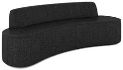 Sofá 2 Lugares para Sala de Estar Living 150cm Koane D06 Linho Preto -
