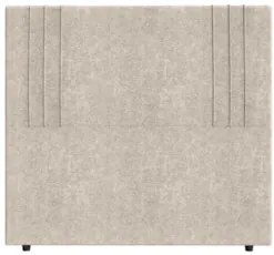 Cabeceira Cama Box Casal 140cm Estofada Rama Boucle Bege Z04 - Mpozena