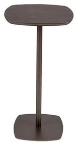 Mesa Apoio Violette Baixa Tampo Recouro Mescla Cinza Base Bronze - 78289 Sun House