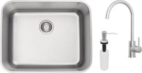 Cuba de Embutir Tramontina 50x40cm Dora 50 BL R6 Inox com Monocomando e Dosador