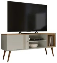Rack Bancada Para TV 55 Pol 136cm Romeo Off/Nature Z49     - Mpozenato