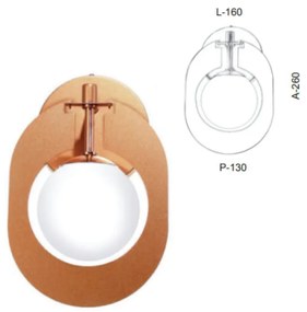 Arandela Globo Corte Laiser 16X13X26Cm Metal E Globo Ø10Cm 01Xg9 |Old... (GRAFITE, CLEAR (TRANSPARENTE))