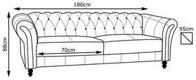 Sofá 2 Lugares Maggiore 180cm Couro Mel G58 - Gran Belo