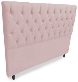 Cabeceira Cama Box Solteiro 100cm Nicole Suede Rosa Bebê - Sheep Estofados - Rosa