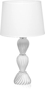 Abajur Murano Santorini - Branco Pérola Branco Pérola