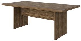 Mesa de Reunião para Escritório Home Office ME4119 MDP Nogal G69 - Gran Belo