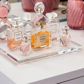 Bandeja Diamantada em Acrílico Tray Square G