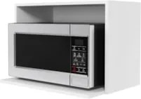 Suporte Microondas e Forno Elétrico Aéreo 60cm Itália Branco - Lumil