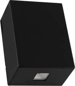 Arandela Led Policarbonato Preto 4W Ip65 90 3000K Effekt