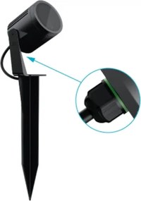 Espeto Led Preto 18,5W 2700K 14 S.Ground 24V Pro Com Grade