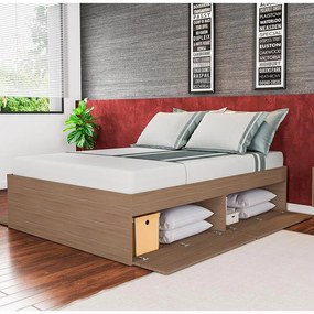 Cama De Casal Quarto Com 4 Portas Tókio 140cm - Montana