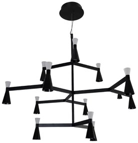 Pendente Led Metal Aluminio 50W 3000K Ramus - PRETO