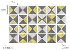 Adesivo Concret - Conjunto com 24 peças