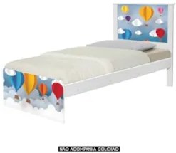 Cama Solteiro Infantil Para Colchão 188x88cm Balões K06 - Mpozenato